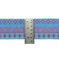 thumbnail image 4 of IBA Indianbeautifulart Blue Aztec Geometric Printed Ribbon&nbsp;Trim&nbsp;9 Yards Velvet Fabric Laces For Crafts Sewing Accessories 3 Inches, 4 of 5