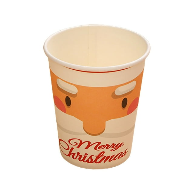 Vwrxbz Christmas Disposablaper Cups Santa Claus Design Party Cups Set for Holiday Celebration Drinks