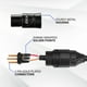 LyxPro 10 Pieds Câble Microphone XLR, Mâle à Femelle, Câble Micro 3 Broches, Jaune – image 4 sur 7