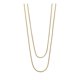 thumbnail image 1 of JOYARIS Cadena Collar Doble Panza De Vibora Acero Inoxidable Chapa DM-0001272, 1 of 3