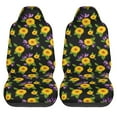 thumbnail image 2 of Fotbe Daisies Flowers Pattern Automotive Seat Covers for Cars Trucks and SUVs – Car Seat Covers for Front Seats,Protective Seat Covers,Vehicle Seat Covers, Set of 2, 2 of 9
