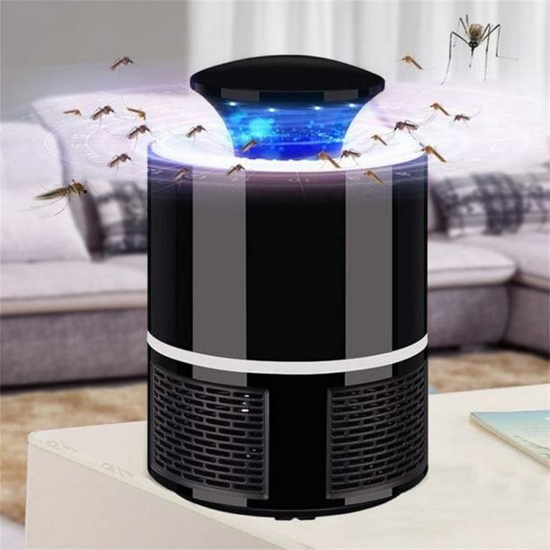 Indoor Electric Fly Bug Mosquito Zapper USB Mosquito Insect Killer LED Light Trap Lamp Pest Control Black, USB Powered