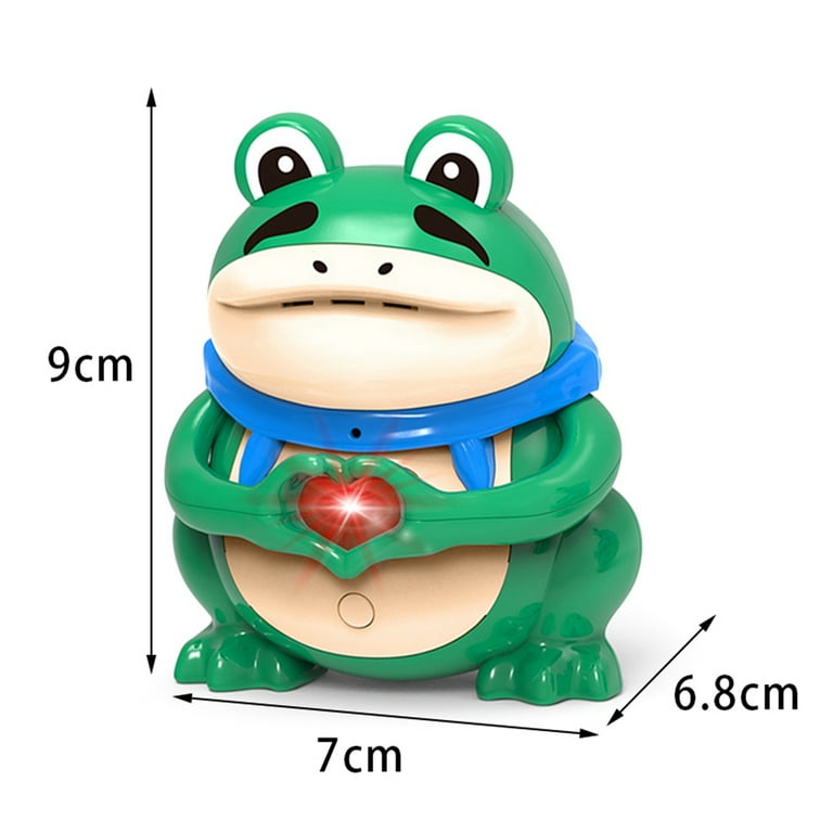 Inevnen Kids Adults Electric Interactive Animated Toy Repeats What You Say,  Speaking Frog Gift 