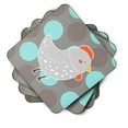 thumbnail image 2 of Grey Chicken Foam Coaster Set of 4, 2 of 3