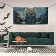 thumbnail image 2 of Lsque Starry Sky Meditating Lion Pattern Party Banner, Festive Banner , Holiday Celebrations and Events for Carnival Birthday Party Festival Decorations-Small, 2 of 8