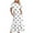 White summer dresses, variant on pimelu Dresses for Women Cocktail Dresses for Women Pleated Swing Loose Pocket A Line Beach Long Dress Summer Casual Dot Print Short Sleeve Crewneck Women Maxi Sundresses