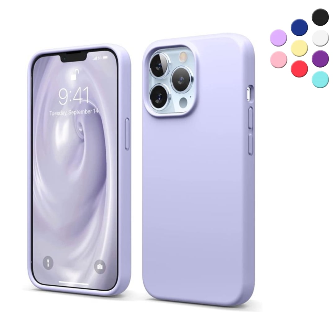 Silicone Case For Iphone 13 Pro Max Shock Absorbent Liquid Silicone Case Compatible With Iphone 13 Pro Max 6 7 Inch Purple Color Walmart Com