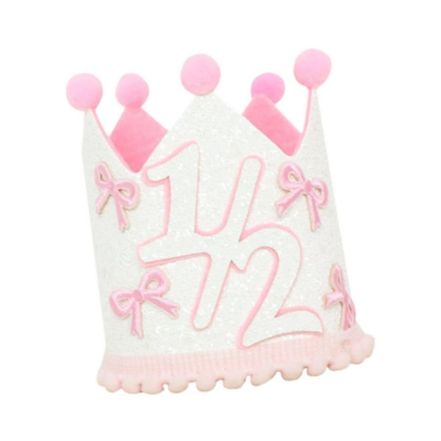 Sombreros para fiesta de medio cumpleaños de niña, accesorios decorativos para tartas, accesorios fotográficos para shower de 6 meses, decoracion