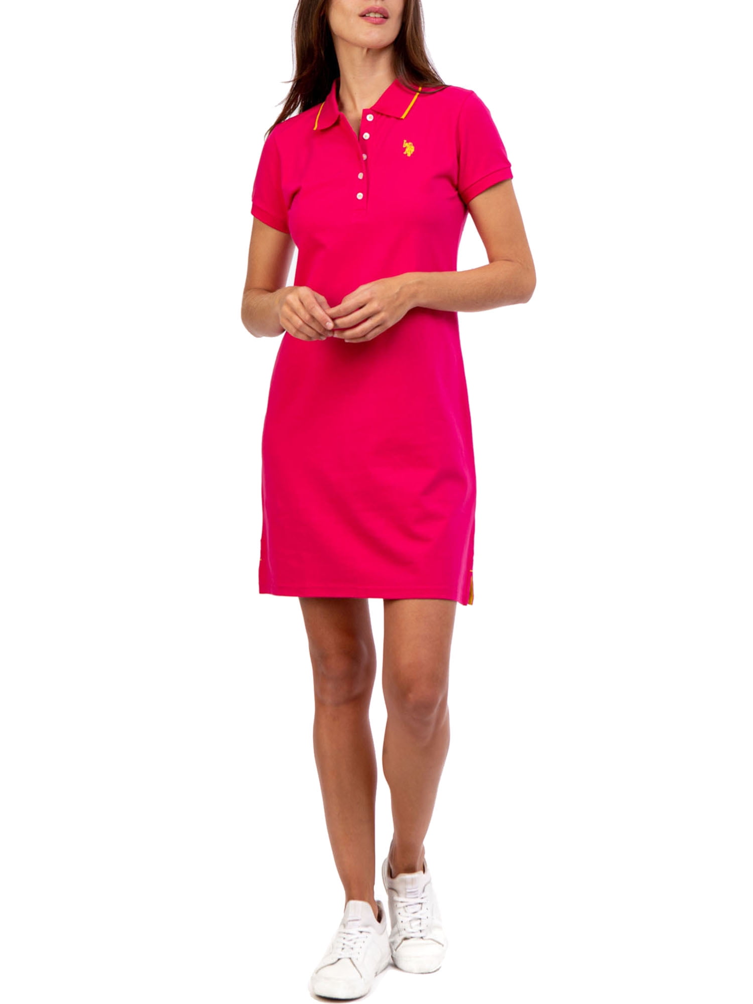 U.S. Polo Assn. Women's Tipped Polo Dress