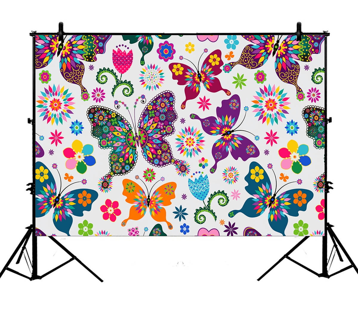 GCKG 7x5ft Butterflies Photography Backdrop,Beatiful Flying Butterflies