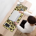thumbnail image 3 of Long Mouse Pads for Desk,Yellow and Black Leopard Pattern Desk Mats on Top Of Desks, Desk Mouse Pad Extra Large with 3mm Non-Slip Base and Stitched Edge for Gaming,Office,Work,Home 31.5"x11.8", 3 of 6