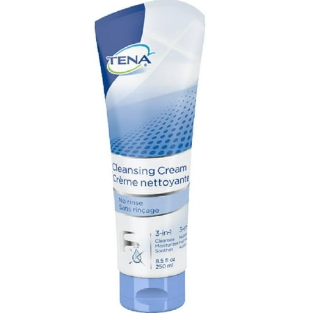 TENA ProSkin Rinse-Free Body Wash Cream, Mild Scent, 8.5 oz Tube – No-Rinse Cleanser for Delicate Skin, Essity 64425