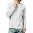 thumbnail image 5 of Mens Casual Long Sleeve Shirts Pocket Loose Fall Winter, 5 of 8