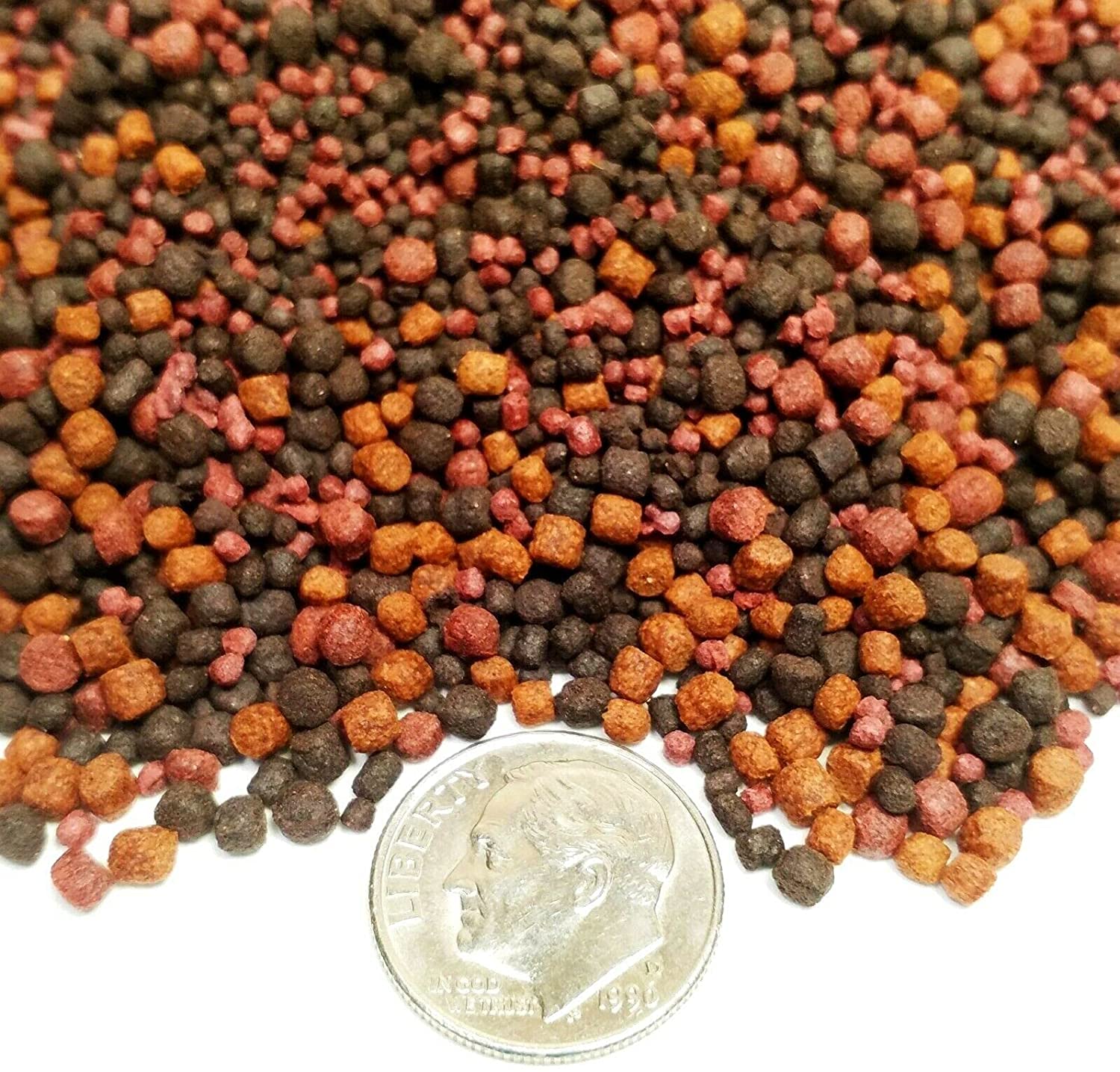 4-lbs 8oz 12-Types of Floating/Sinking Blackworm & Intense Coloring Pellets of Mixed of 1mm, 2mm, 3mm Ideal for ALL Tropical Fish. Aquatic Foods Premium Tropical Fish Pellet Foods. GB-1000 4.5-lb-Jar