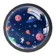 thumbnail image 2 of 4 Pcs Space Spacecraft Knobs for Kitchen Cabinet Cupboard Dresser Bookcase Drawer Pulls Handles Round Home Decor, 2 of 7