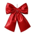 thumbnail image 2 of 13.8" Large Christmas Tree Topper Bow Decoration – 3D Velvet Ribbon Bowknot Ornament for Holiday Décor, Giant Red Christmas Bow Hanging Pendant for Wedding, Xmas Party, Indoor Outdoor Room, 2 of 7