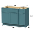 thumbnail image 6 of 42" Freestanding Bathroom Vanity Cabinet without Top in Sea Green, 6 of 6