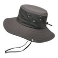 thumbnail image 2 of Mens Summer Outdoor Sun Protection Breathable Fisherman Cap Foldable Bucket Hat, 2 of 4