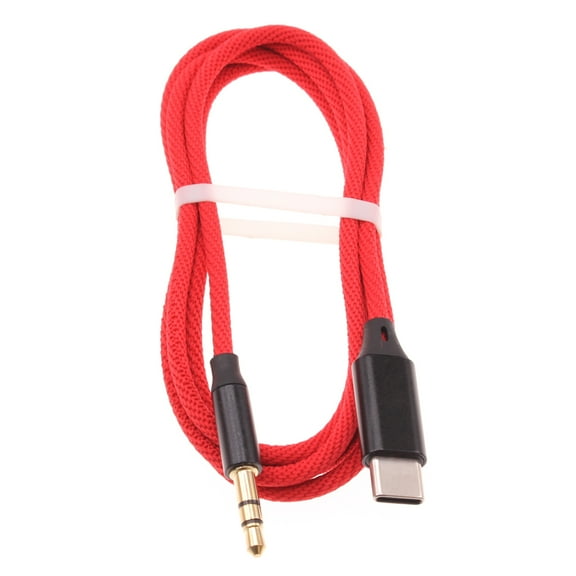 USB-C to 3.5mm Aux Cable for iPhone 15/Pro/Max/Plus - Audio Cord Car Stereo Aux-in Adapter Speaker Jack Wire Braided