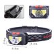 thumbnail image 5 of Paquete De 2 Linternas Frontales Recargables, Linterna Frontal con Sensor De Movimiento Brillante, Faros Led Impermeables con Luz Roja Blanca, Luces Frontales De 6 Modos para Campin, 5 of 5