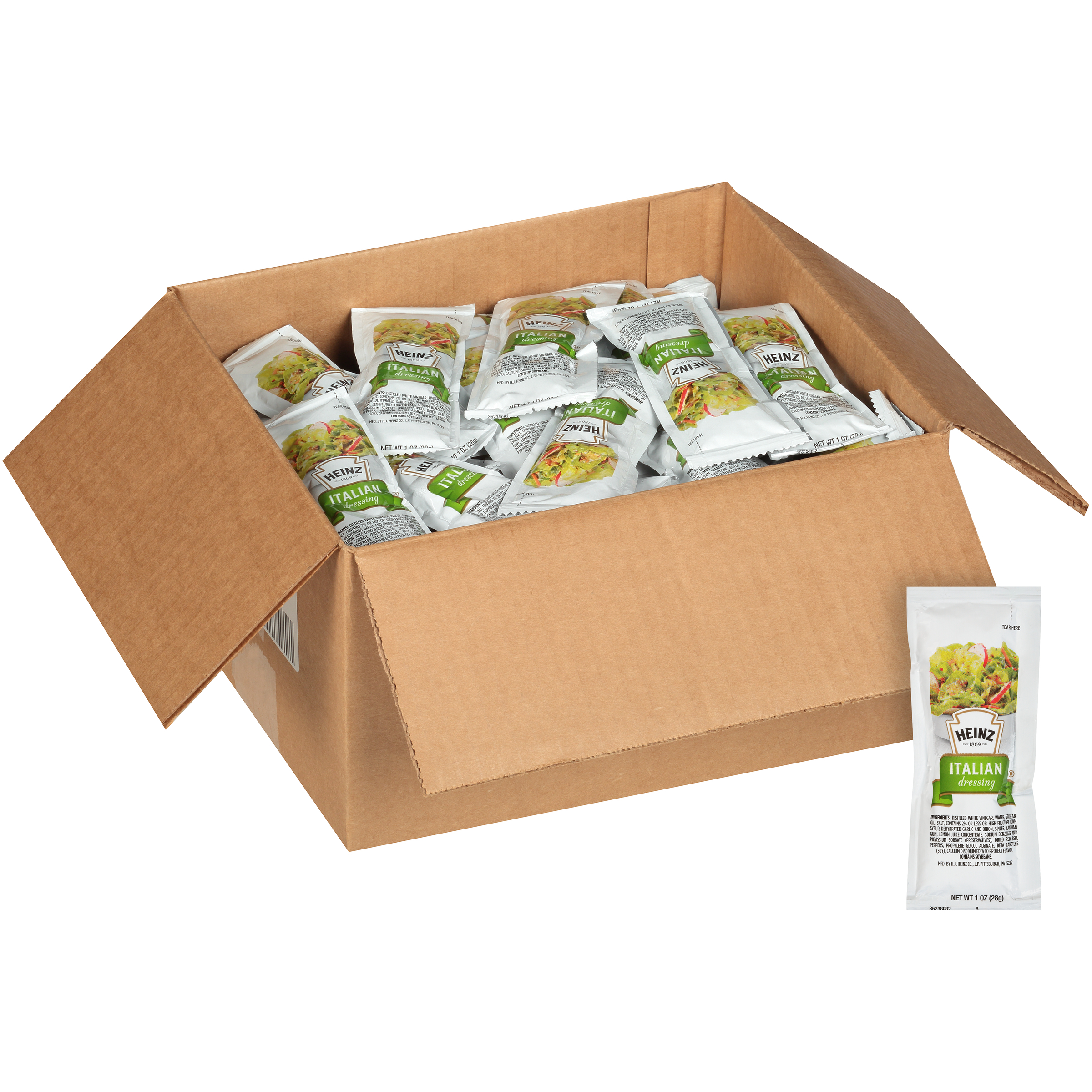 HEINZ Single Serve Italian Salad Dressing, 1 oz. Packets (Pack of 100