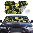 thumbnail image 3 of Lsque Lemon Fruits Flowers Leaves Car Windshield Sun Shade | Accordion Folding Style Auto Shade for Car Truck SUV Van | Blocks UV Rays Sun Visor Protector | Medium, 3 of 7