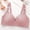 Pink, variant on Women's Bras Wireless Under $5 Embroidery Back Buckle Thin Style Ventilate Bra Without Steel Rim
