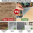 thumbnail image 4 of Office Chair Mat for Hardwood & Tile Floor,Boho Vintage 36"x48" Computer Chair Mat for Rolling Chairs Carpet, Under Desk Non Slip Gaming Rug, Low-Pile Rubber Backing Large Protector Mat, 4 of 6
