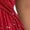 Red, variant on Quixlent Glitter Sparkly Summer Dress for Women Twist Front V Neck Flowy Beach Sundress Short Sleeve A-line Swing Long Dress