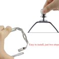 thumbnail image 5 of Paquete de 1 soporte para pantalla de lámpara de 10 pulgadas con forma de arpa, accesorios de iluminación para bricolaje, soporte para pantalla de lámpara con marco de cuerno para lámpara de mesa o, 5 of 5
