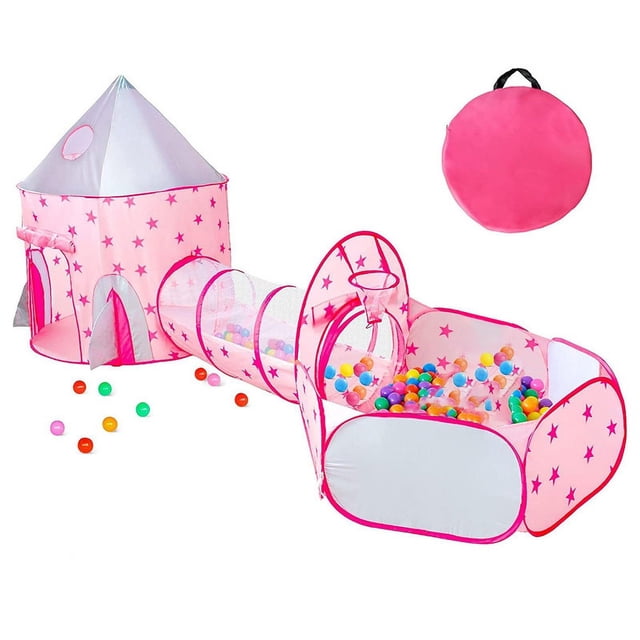 Tienda Casa Infantil Importacion Cohete Tunel Rosa