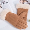 thumbnail image 4 of Guantes de invierno cálidos con pantalla táctil para mujer, forro suave y cálido, puños elásticos, 4 of 6