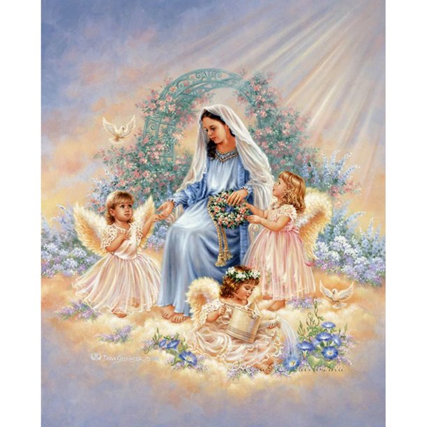 Taladro Pintura Diamante (DE8353) 5D DIY Punto de Cruz Completo Bordado Mosaico (Angel09) 45x60cm FLhrweasw Nuevo