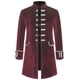 thumbnail image 1 of Hombres Sólido Manga Larga Steampunk Vintage Terciopelo Uniforme Stand Collar Cardigan Chaqueta Pompotops oipoqjl37236, 1 of 2