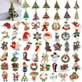 thumbnail image 3 of EOEMY New Christmas Tree Santa Claus Snowman Brooch Pin Crystal Xmas Party 2024-Fruit Bell, 3 of 9