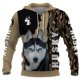 thumbnail image 4 of Sudadera con capucha con estampado 3D de perro chihuahua, husky, gran danés o beagle para mujer y hombre, chándal de calle, regalo de amor para perros, 4 of 4
