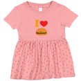 thumbnail image 3 of Inktastic I Love Cheeseburgers Girls Baby Dress, 3 of 5