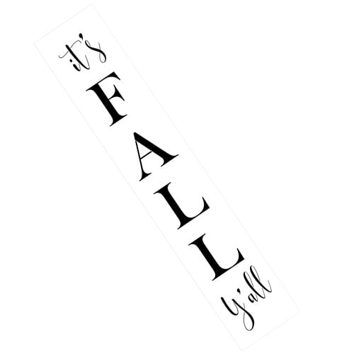 It S Fall Y All Sign Stencil By Designer Stencils 5 Mil Plastic Walmart Com Walmart Com