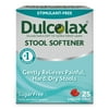 Dulcolax Docusate Sodium Laxative Liquid Gel Pills, Stimulant-Free Stool Softener, 100 mg, 25 Count