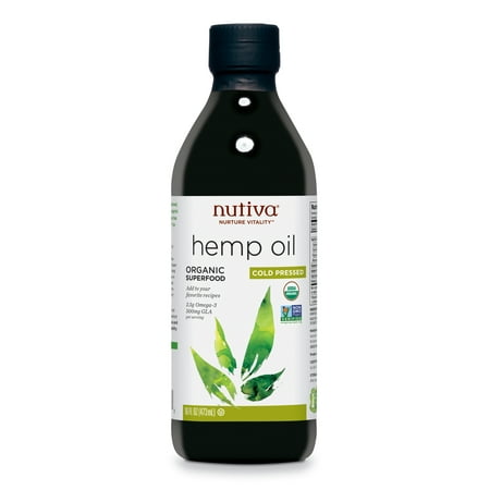 Nutiva Organic Cold-Pressed Hemp Oil, 16 Fl Oz