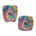 thumbnail image 6 of ZUXONGSY Butterfly Tie-Dye Office Chair Cover 2-Pack Polyester Chair Protector Cover Seat Cushion Split Protectors Standard Size Suitable for Computer Chairs Office Chairs, 6 of 7