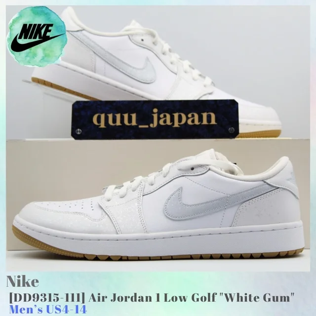 N I-K-E A i r-Jor-dan 1 Low Golf White Gum DD9315-111 Men's US4-14 NEW