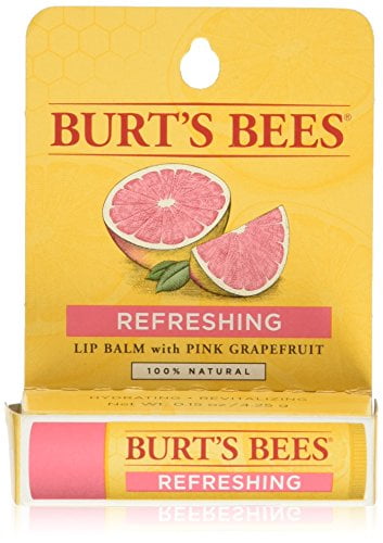 5 Pack Burt's Bees Lip Balm Pink Grapefruit Natural Skincare 0.15 oz by