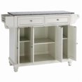 thumbnail image 2 of Crosley Furniture Cambridge Wood Kitchen Island in White/Gray, 2 of 9