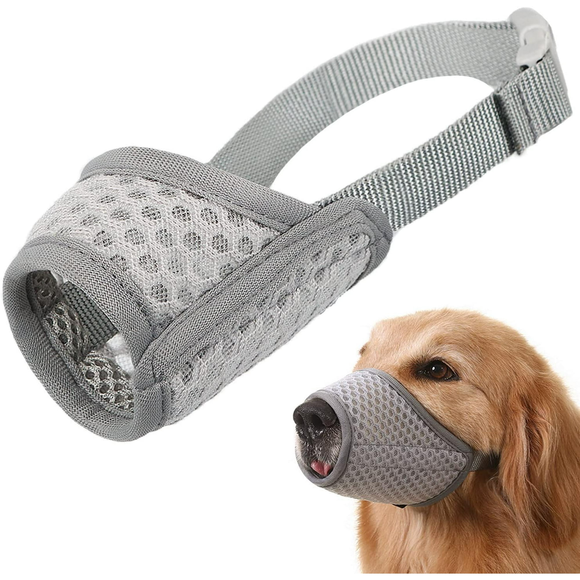 Dog Muzzle Soft Mesh Muzzle for Biting Chewing Grooming Allows Panting Drinking XXL Walmart