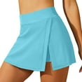 thumbnail image 4 of Women's Swim Skirt Belly Swim Dress Built In Shorts High Waisted Split Swim Pants, 4 of 5