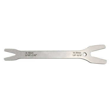 Apooke Universal Wrench Repair Tools 6-25mm Adjustable Spanner Long Handle Double Open Ends Wrench Serrated V-Groove Ratchet