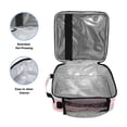 thumbnail image 3 of Insulated Square Lunch Bag with Side Mesh Pocket Fashion Lunch Box Reusable Lunch Tote 10.5" x9.5" x3.5" Cute Stars and Pink Clouds, 3 of 6