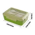 thumbnail image 2 of sruoe Bento Box, Lunch Boxes for Adults, bento box lunch, Portable Leakproof Heated Bento Container, Microwave Safe Heated Lunch Boxes for Storage Home Office Work Study, Plastic, 2 of 6