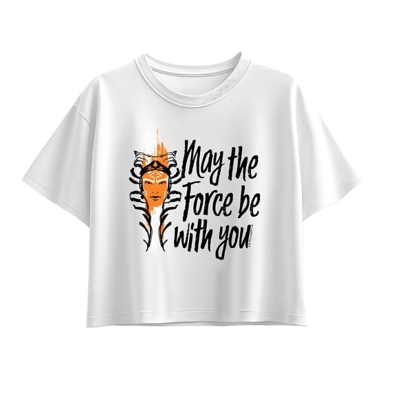 Star Wars - May The Force Be With You - Youth Girls Boxy T-Shirt
